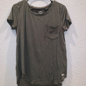 army green pocket tee